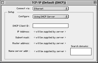 MacOS DHCP