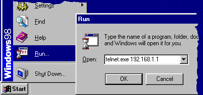 Running Windows Telnet