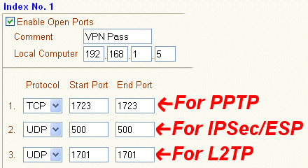 VPN PAssthrough for all protocols