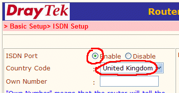 Enable ISDN