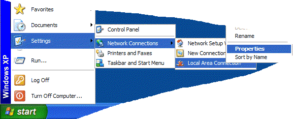 Windows XP Network Connections