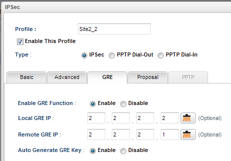 VPN Profile 2 (WAN2)